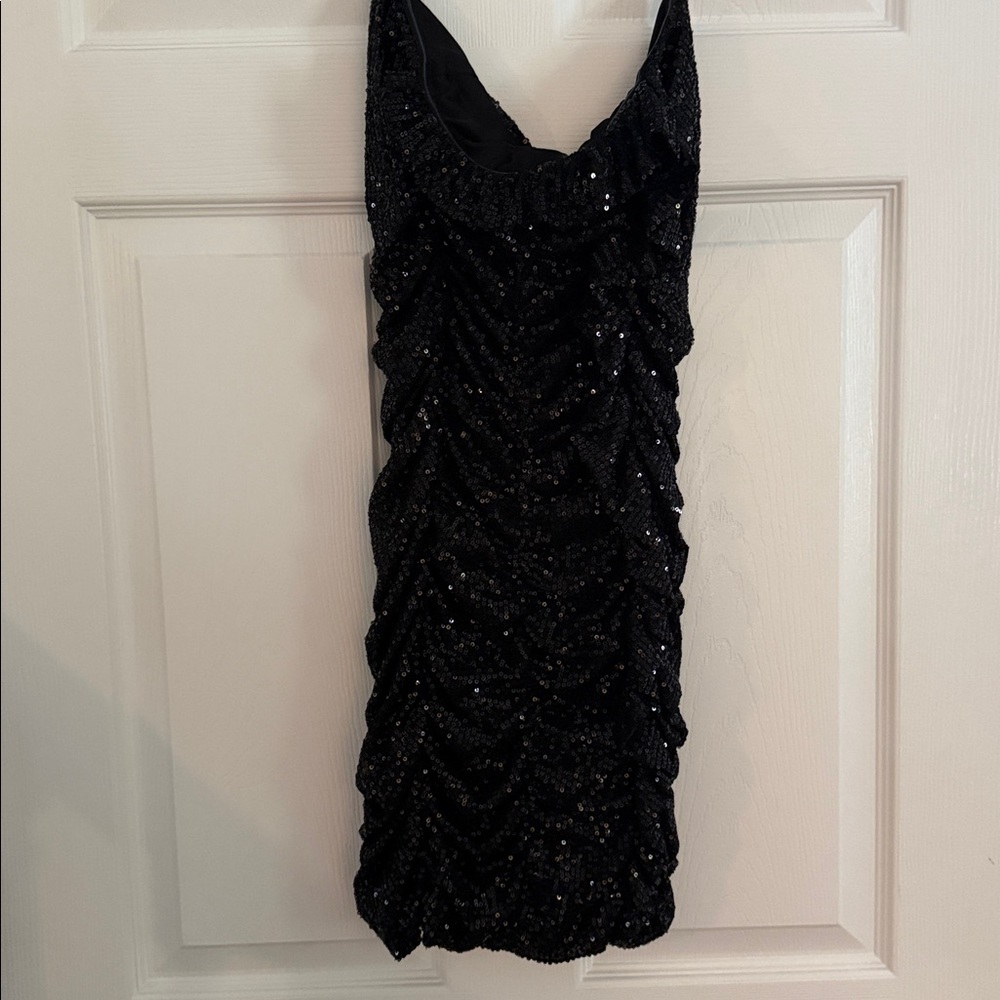 Forever 21 Black Sequin Embellished Dress